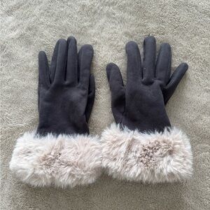 Grey Powder Bettina Gloves